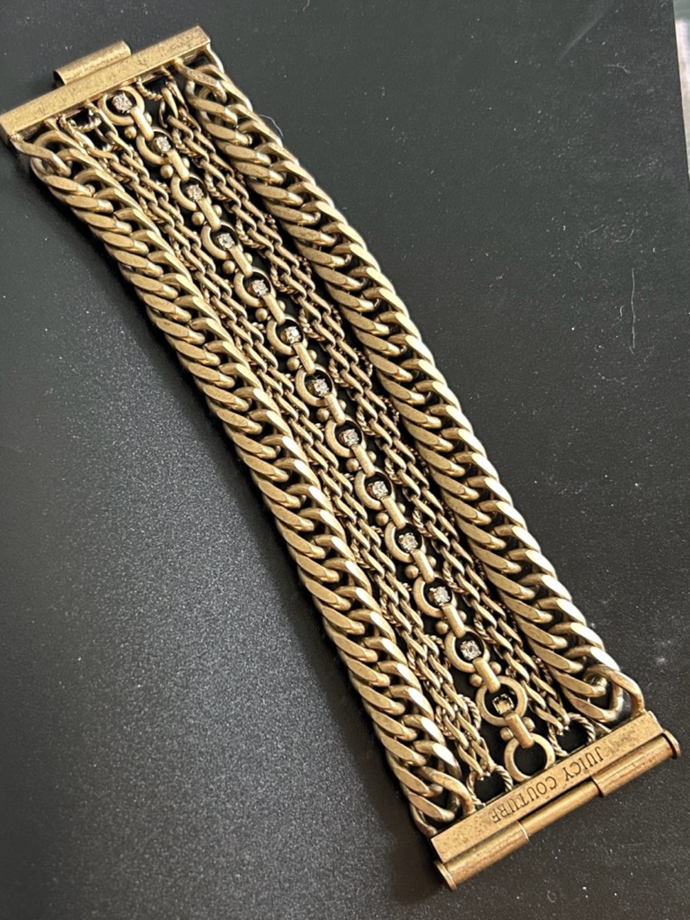 Juicy Couture Gold-Tone Multi-Row Chain Bracelet*